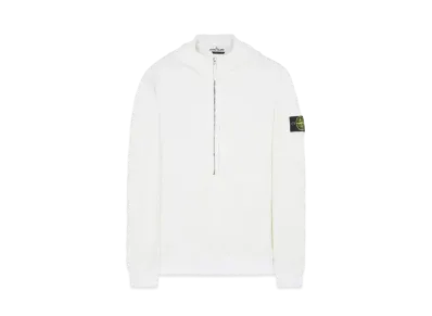 Stone Island 63247 COTTON NYLON FLEECE "White"