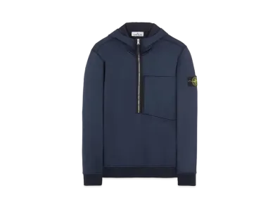 Stone Island 63247 COTTON NYLON FLEECE "Blue"
