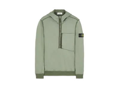 Stone Island 63247 COTTON NYLON FLEECE "Sage Green"