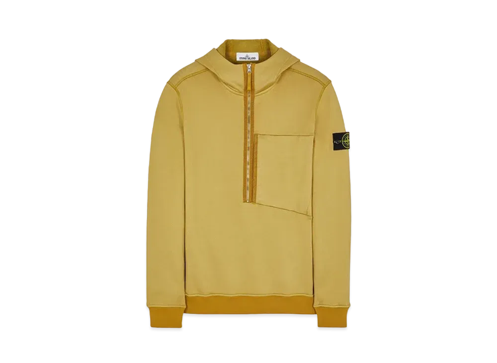 Stone Island 63247 COTTON NYLON FLEECE "Dark Beige"