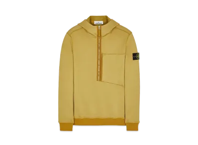 Stone Island 63247 COTTON NYLON FLEECE "Dark Beige"
