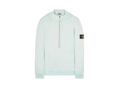 Stone Island 63247 COTTON NYLON FLEECE "Light Green"