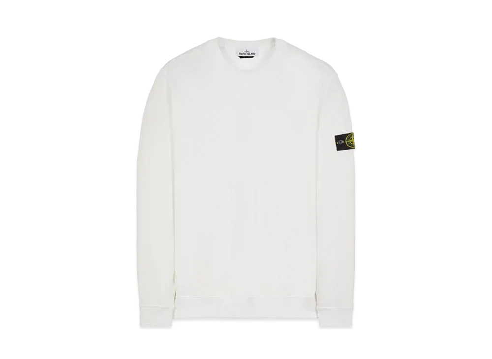 Stone Island 63547 COTTON NYLON FLEECE "White"