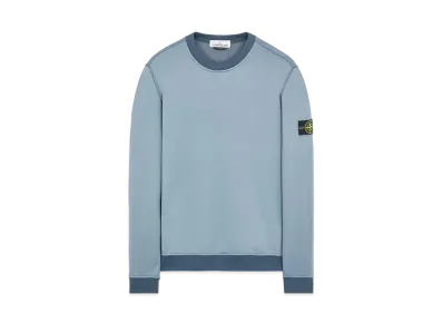 Stone Island 63547 COTTON NYLON FLEECE "Pastel Blue"