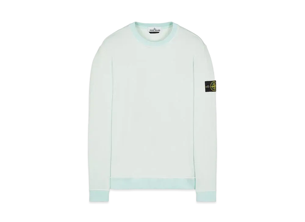 Stone Island 63547 COTTON NYLON FLEECE "Light Green"