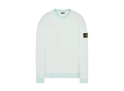 Stone Island 63547 COTTON NYLON FLEECE "Light Green"