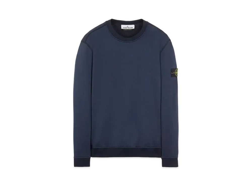 Stone Island 63547 COTTON NYLON FLEECE "Blue"