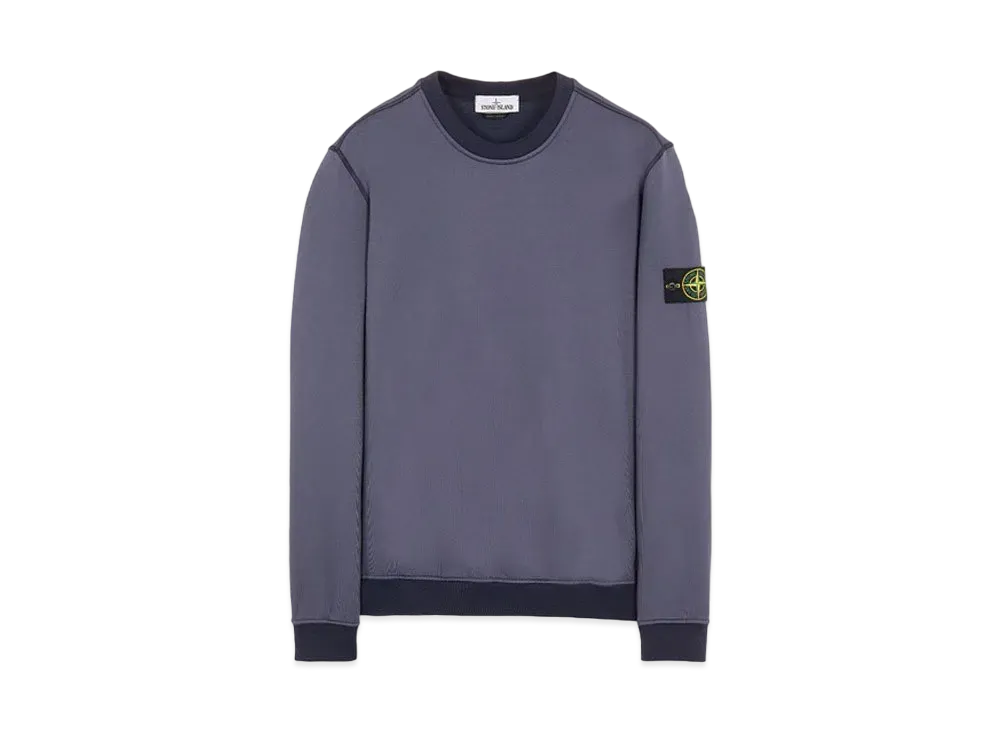 Stone Island 63547 COTTON NYLON FLEECE "Ink Blue"