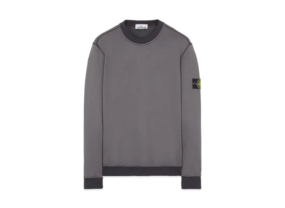 Stone Island 63547 COTTON NYLON FLEECE "Steel Grey"