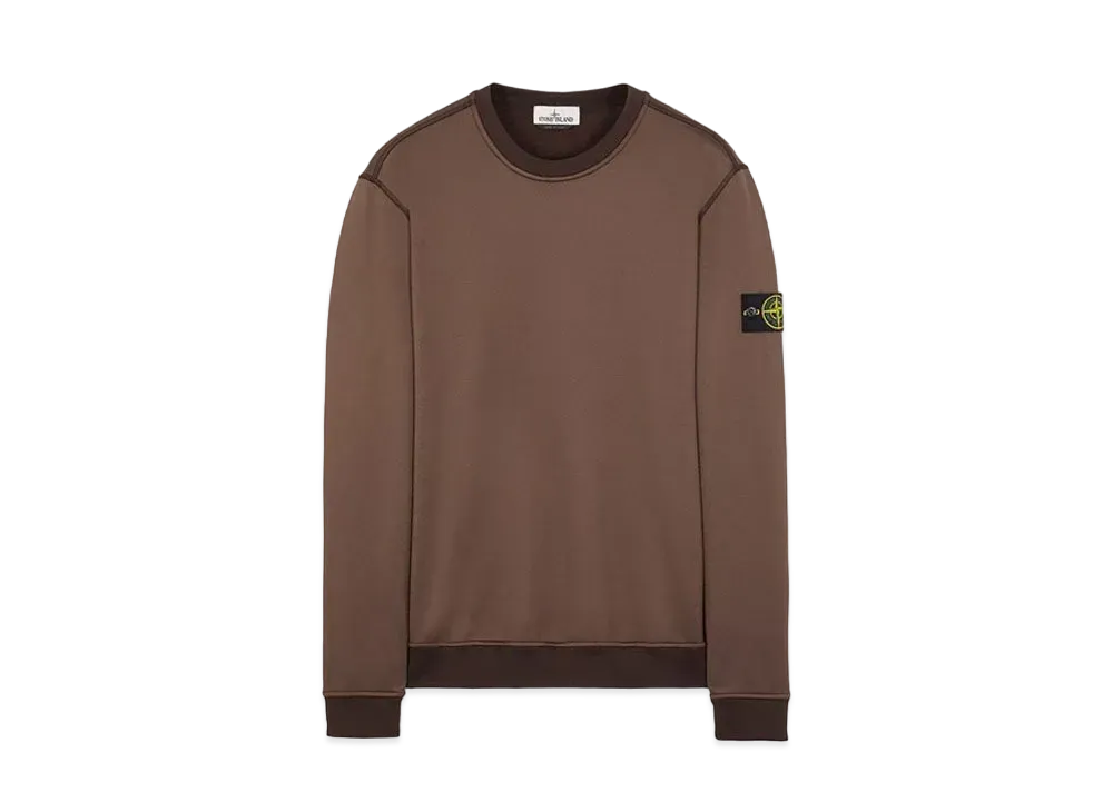 Stone Island 63547 COTTON NYLON FLEECE "Dark Brown"