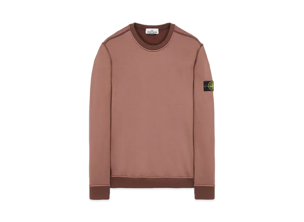 Stone Island 63547 COTTON NYLON FLEECE "Mahogany Brown"