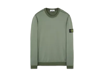 Stone Island 63547 COTTON NYLON FLEECE "Sage Green"