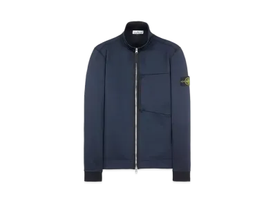 Stone Island 63947 COTTON NYLON FLEECE "Blue"