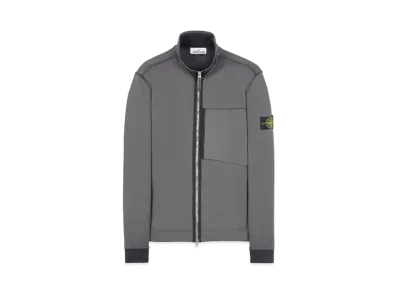 Stone Island 63947 COTTON NYLON FLEECE "Steel Grey"
