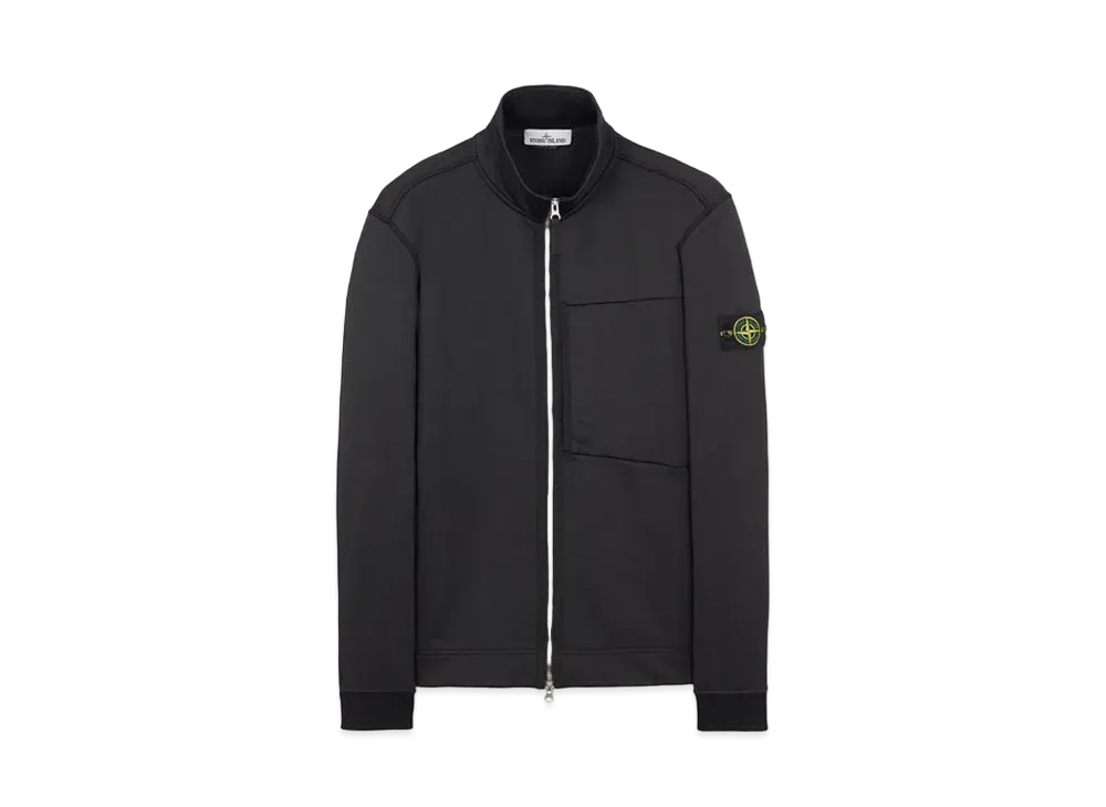 Stone Island 63947 COTTON NYLON FLEECE "Black"