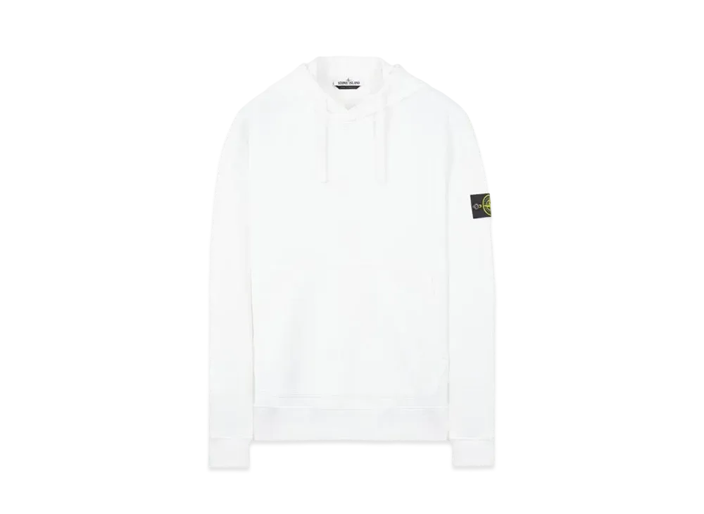 Stone Island 64120 BRUSHED COTTON FLEECE "White"