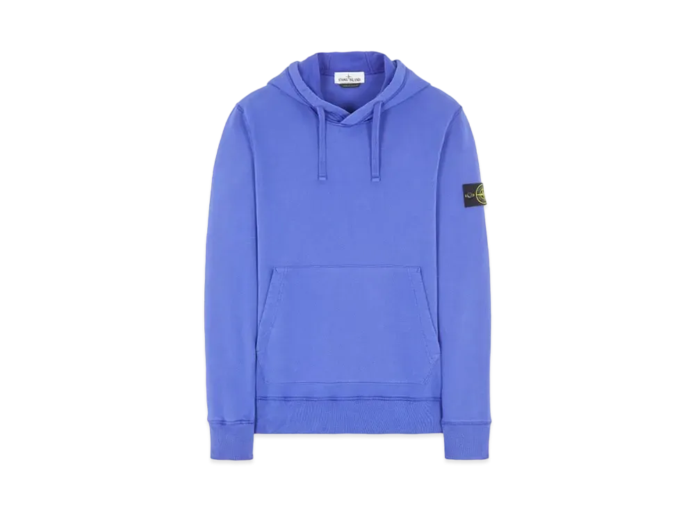 Stone Island 64120 BRUSHED COTTON FLEECE "Periwinkle"