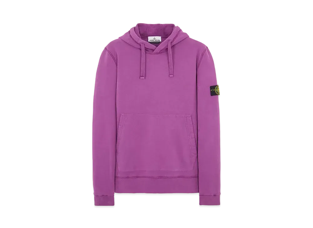 Stone Island 64120 BRUSHED COTTON FLEECE "Magenta"