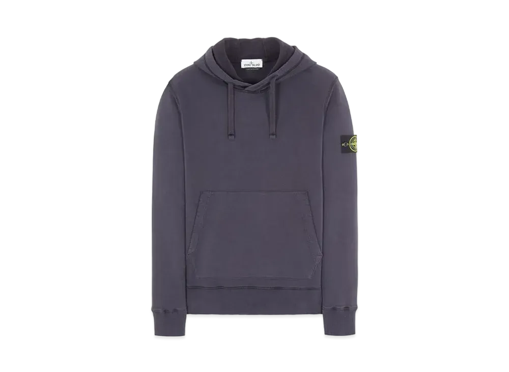 Stone Island 64120 BRUSHED COTTON FLEECE "Ink Blue"