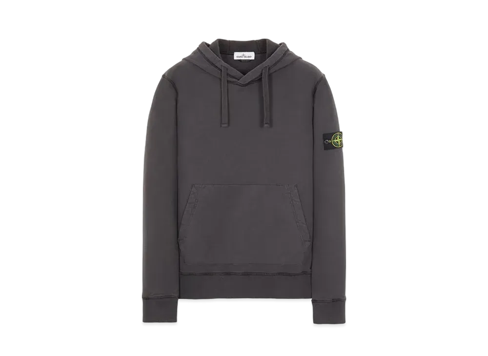 Stone Island 64120 BRUSHED COTTON FLEECE "Steel Grey"