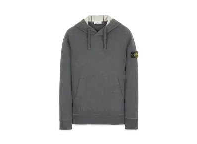 Stone Island 64120 BRUSHED COTTON FLEECE "Dark Grey Malange"