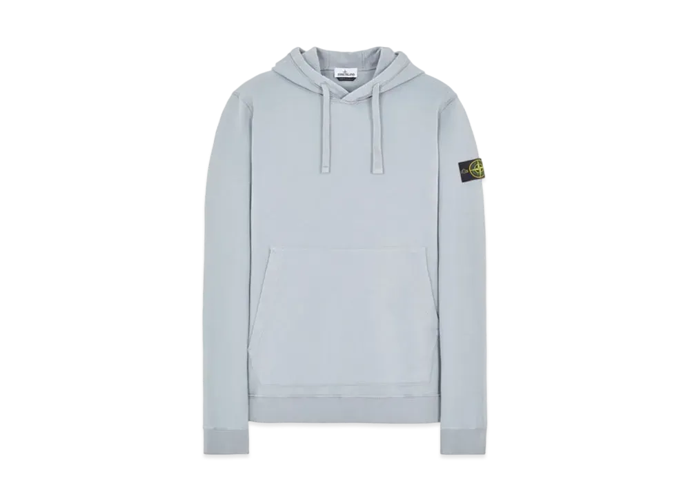 Stone Island 64120 BRUSHED COTTON FLEECE "Pearl Grey"