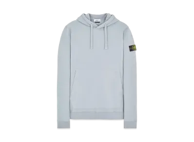 Stone Island 64120 BRUSHED COTTON FLEECE "Pearl Grey"
