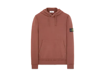 Stone Island 64120 BRUSHED COTTON FLEECE "Mahogany Brown"