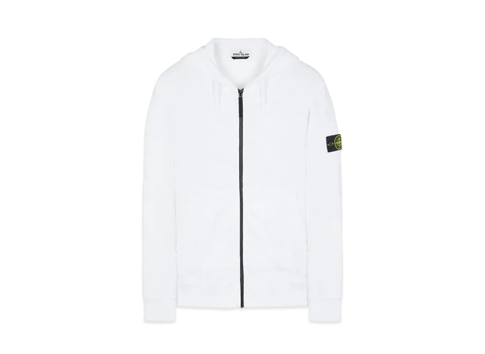 Stone Island 64220 BRUSHED COTTON FLEECE "White"