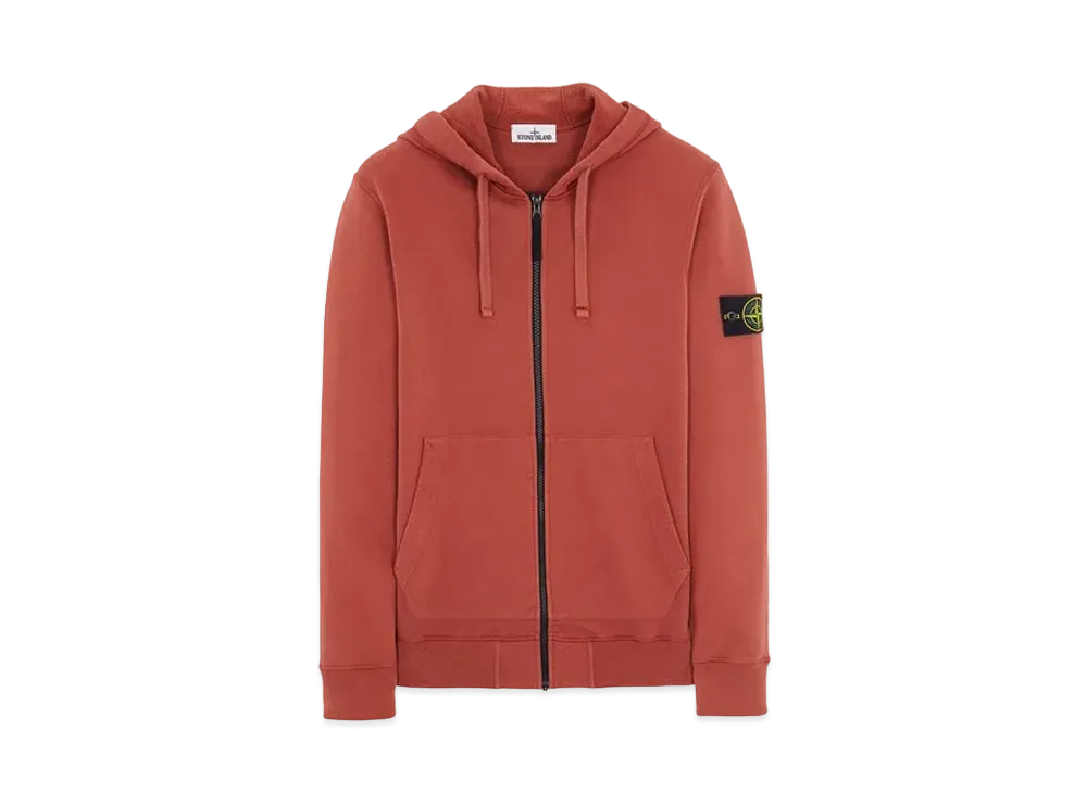 Stone Island 64220 BRUSHED COTTON FLEECE "Magenta"
