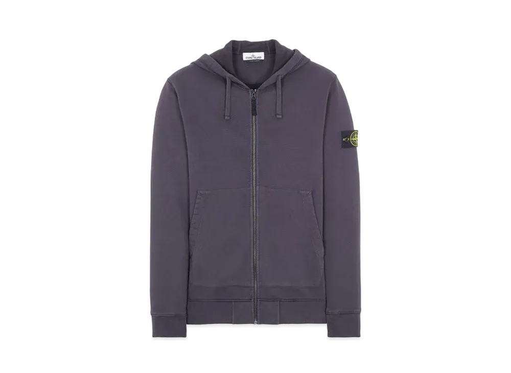 Stone Island 64220 BRUSHED COTTON FLEECE "Ink Blue"
