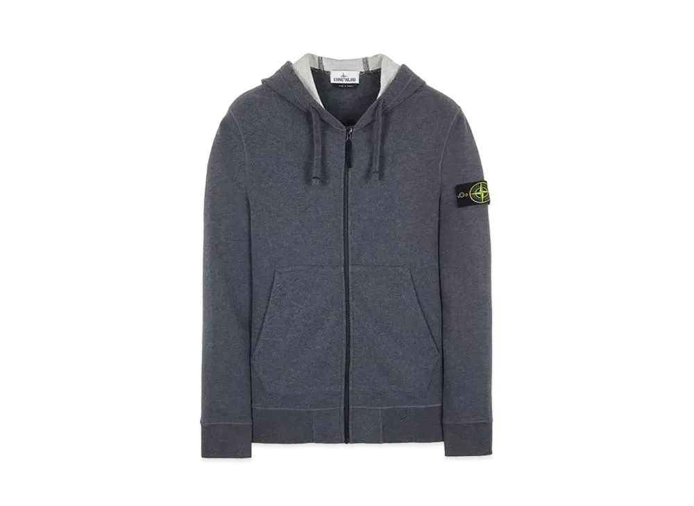 Stone Island 64220 BRUSHED COTTON FLEECE "Dark Grey"