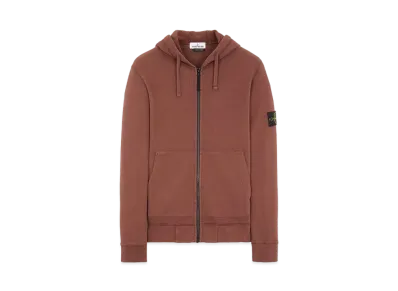 Stone Island 64220 BRUSHED COTTON FLEECE "Mahogany Brown"