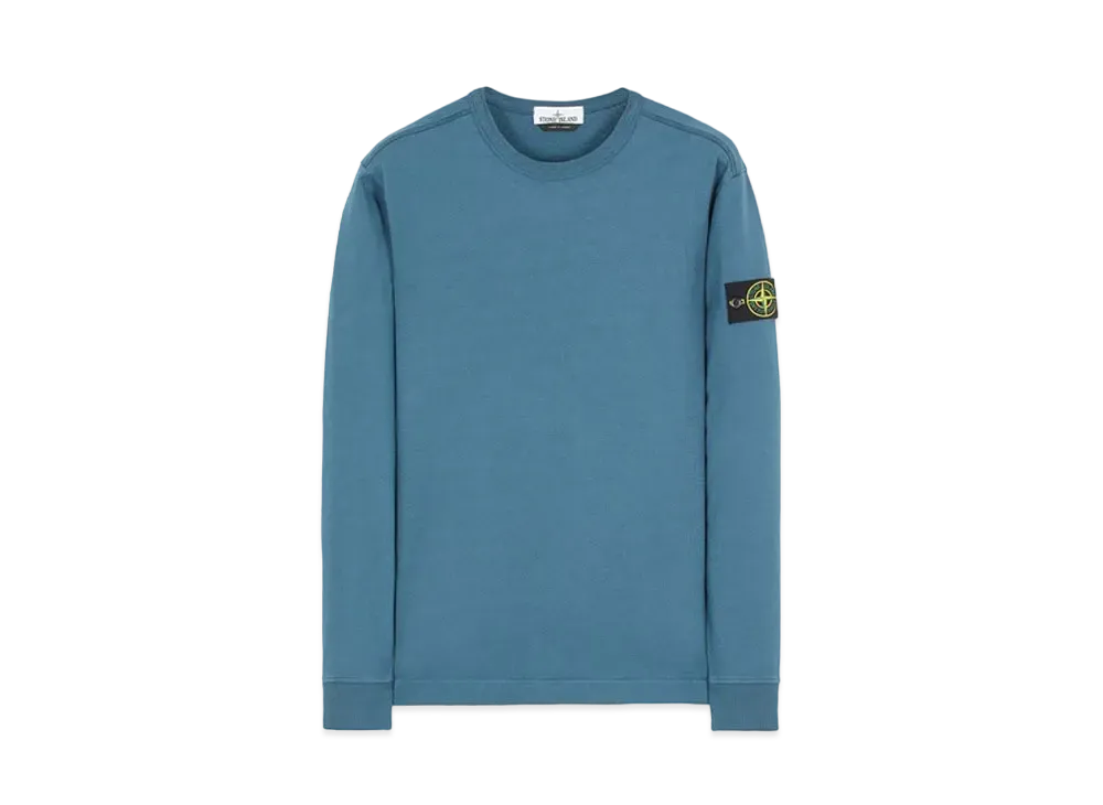 Stone Island 64450 GAUZED COTTON JERSEY "Teal"