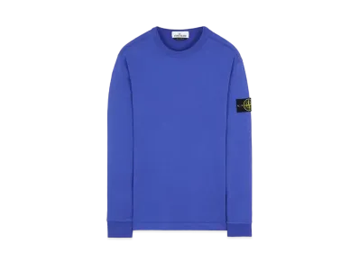 Stone Island 64450 GAUZED COTTON JERSEY "Periwinkle"