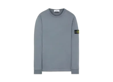Stone Island 64450 GAUZED COTTON JERSEY "Pastel Blue"
