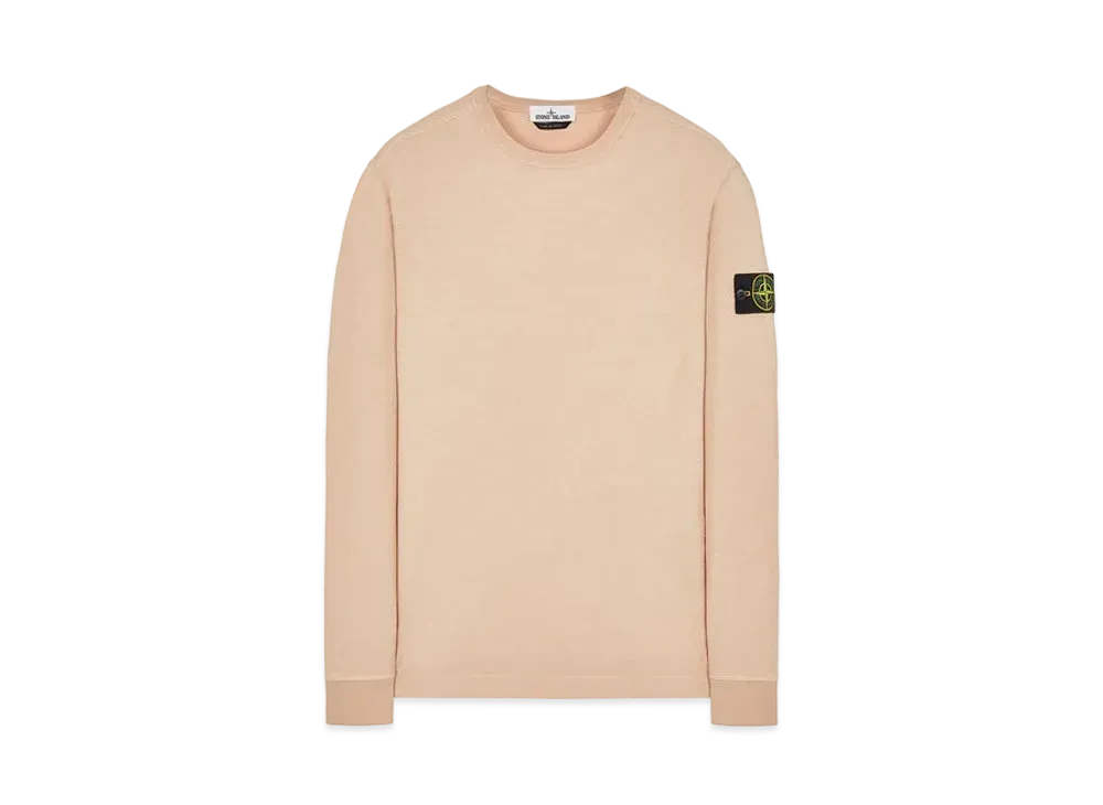 Stone Island 64450 GAUZED COTTON JERSEY "Pastele Pink"