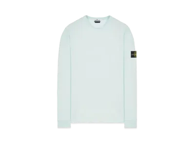 Stone Island 64450 GAUZED COTTON JERSEY "Light Green"