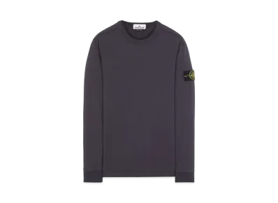 Stone Island 64450 GAUZED COTTON JERSEY "Ink Blue"