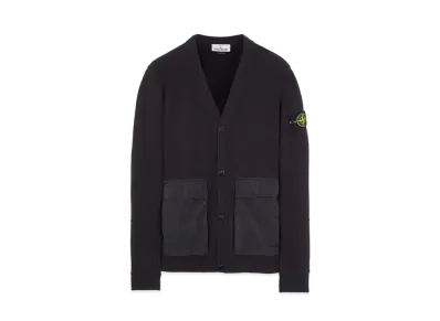 Stone Island 64841 BRUSHED FLEECE WITH NYLON METAL DETAILS "Black"