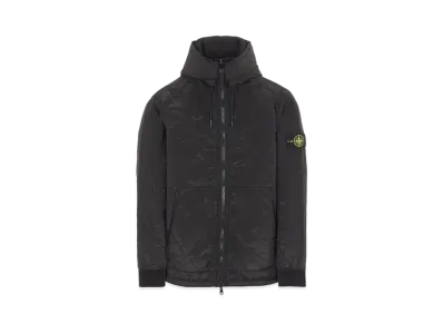 Stone Island 64948 QUILTED NYLON METAL/COTTON NYLON JERSEY _REVERSIBLE "Black"