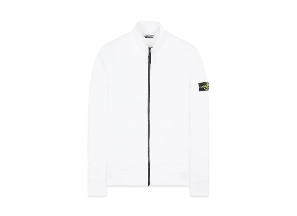 Stone Island 66120 BRUSHED COTTON FLEECE "White"