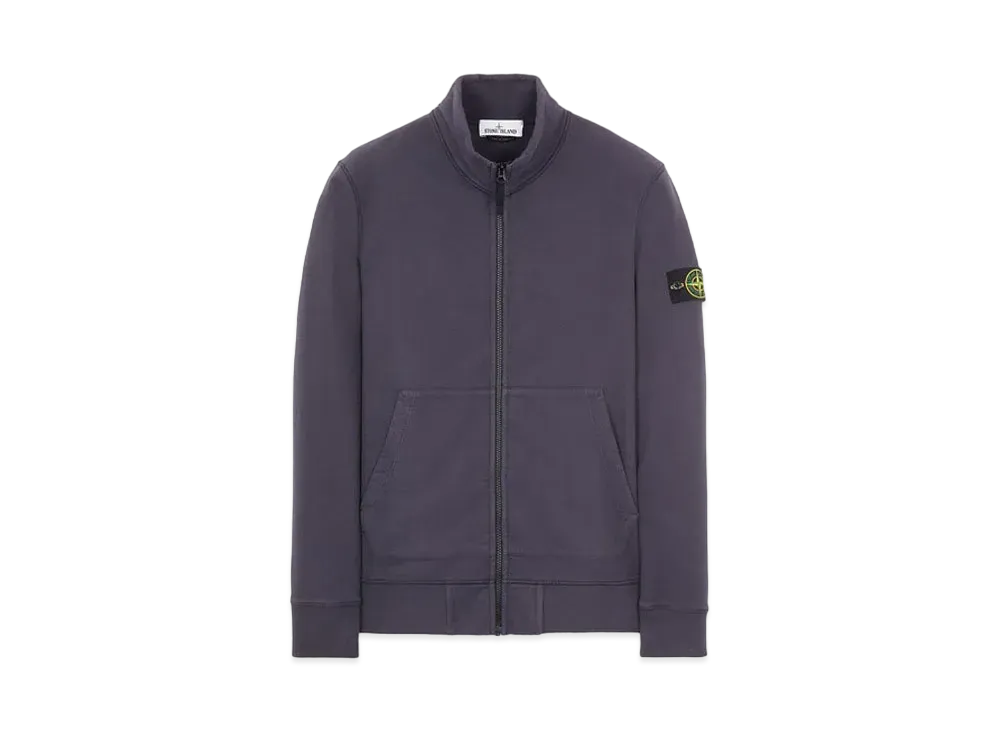 Stone Island 66120 BRUSHED COTTON FLEECE "Ink Blue"