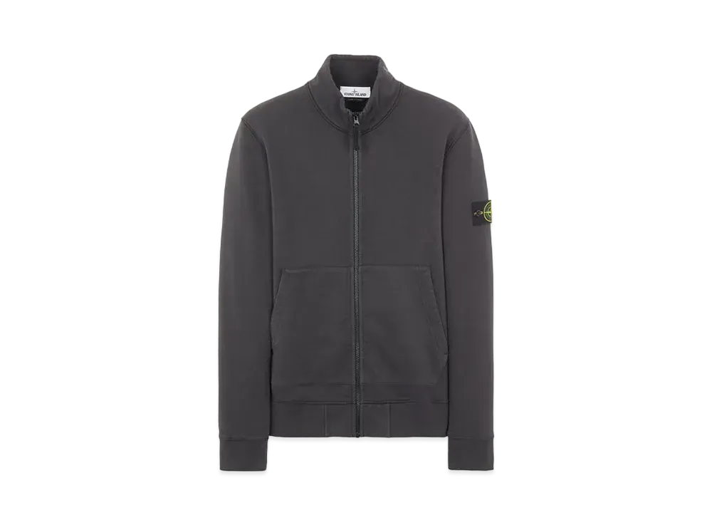 Stone Island 66120 BRUSHED COTTON FLEECE "Steel Grey"