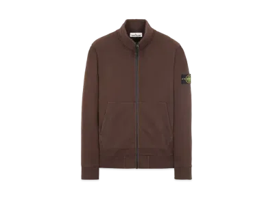 Stone Island 66120 BRUSHED COTTON FLEECE "Dark Brown"