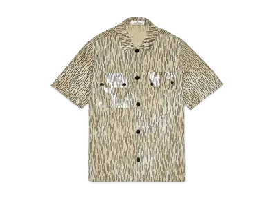 Stone Island 111E2 NASLAN LIGHT 'RAIN CAMO' PRINT "Ibory"