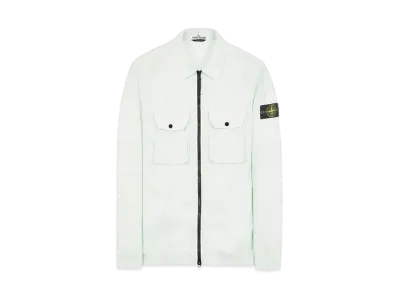 Stone Island 113WN BRUSHED COTTON CANVAS_'OLD' EFFECT "Light Green"