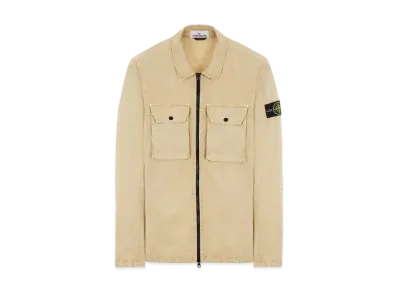 Stone Island 113WN BRUSHED COTTON CANVAS_'OLD' EFFECT "Ibory"