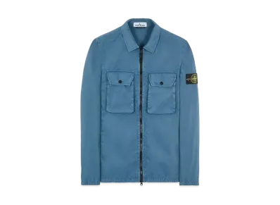Stone Island 113WN BRUSHED COTTON CANVAS_'OLD' EFFECT "Teal"