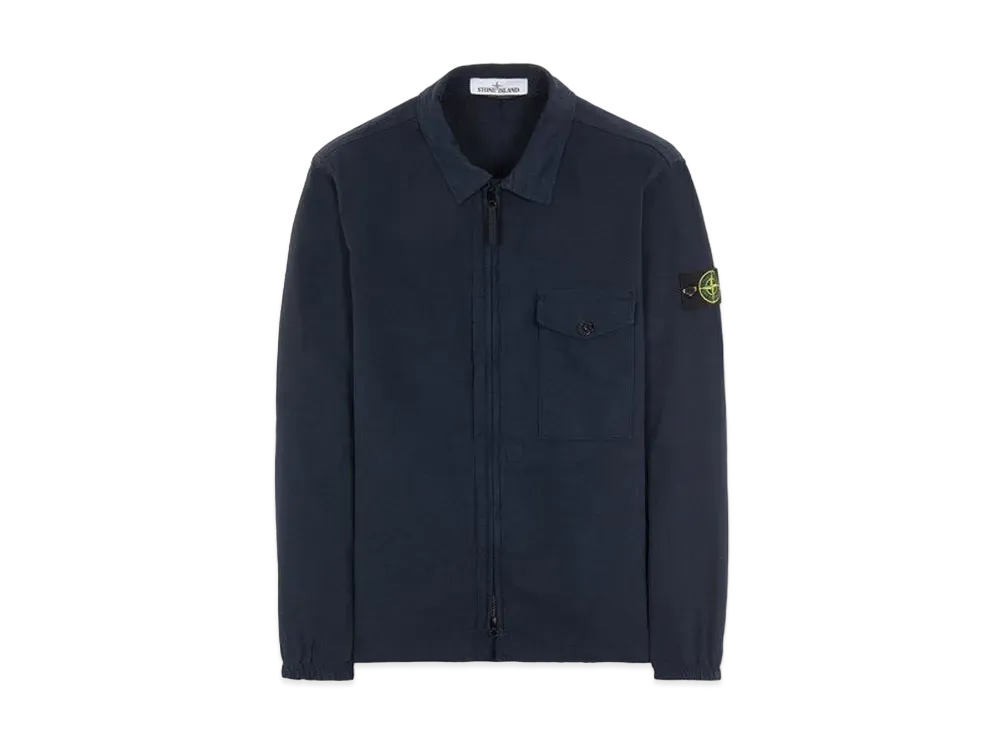 Stone Island 10704 TEXTURED BRUSHED RECYCLED COTTON "Blue"